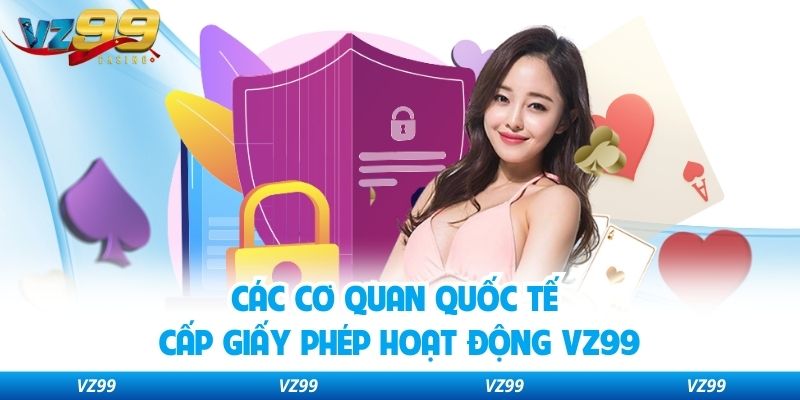 Các cơ quan quốc tế cấp giấy phép hoạt động VZ99